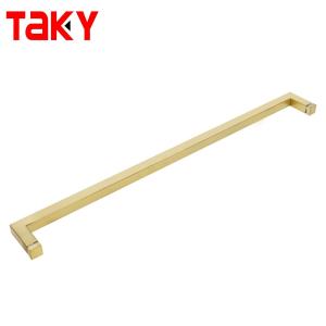 China 1.0mm Thickness Square Glass Pull Handle for Shower Door SS304 Corrosion Resistant wholesale