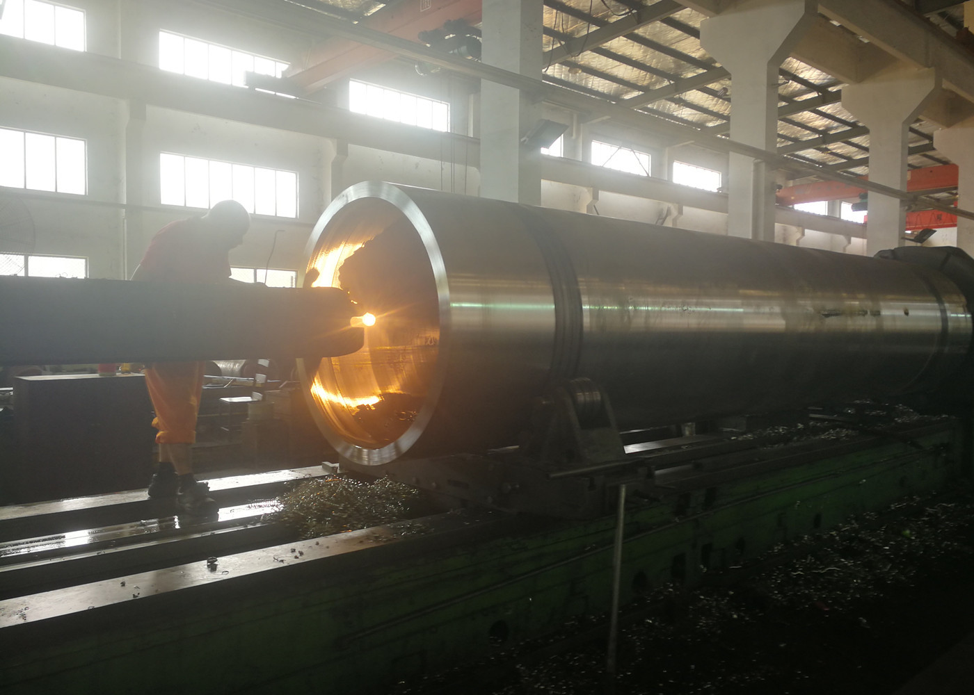 Rubber Paper Machine Rolls , Grooved Touch Roll Used Under The Large Cylinder