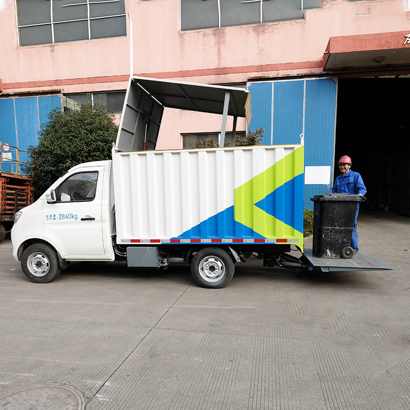 Open Type High Speed Trash Bin Truck Economic Customized Waste Collection Truck
