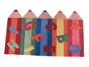 China Pen Design Lovely Handtufted Acrylic Carpet Foor Rug Children Mat wholesale