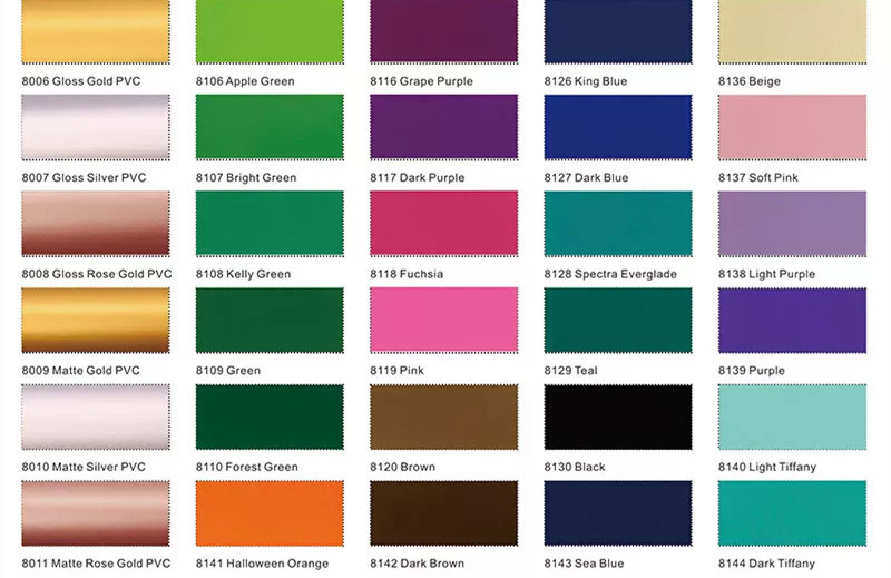 UV Resistant PET Metallic Color Cutting Vinyl Film 0.06mm For Advertising