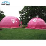 Clear Portable Geodesic Dome Tent Colorful Custom Logo Trade Show Use