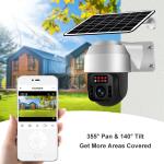 Glomarket Tuya Low Power 4g Solar Camera Wireless Waterproof Ptz Outdoor Night