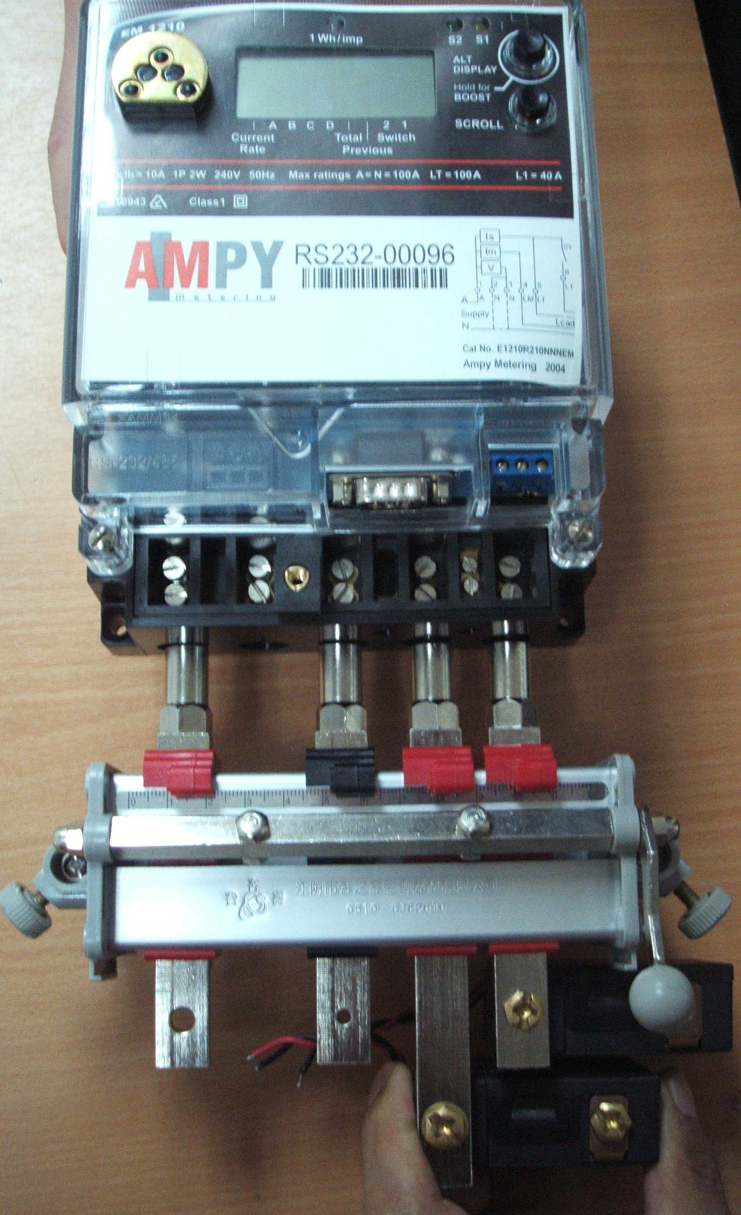Solid Structure Quick Connection Device For Single Phase And Three Phase Energy Meter With Pure Copper Terminals