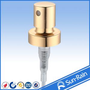 China Bright gold metal Perfume Pump Sprayer / metal crimp sprayer for perfume wholesale