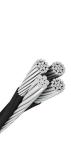 XLPE Insulated Aerial Bundle Cable 3+1 Core Quadruplex Aluminum Wire