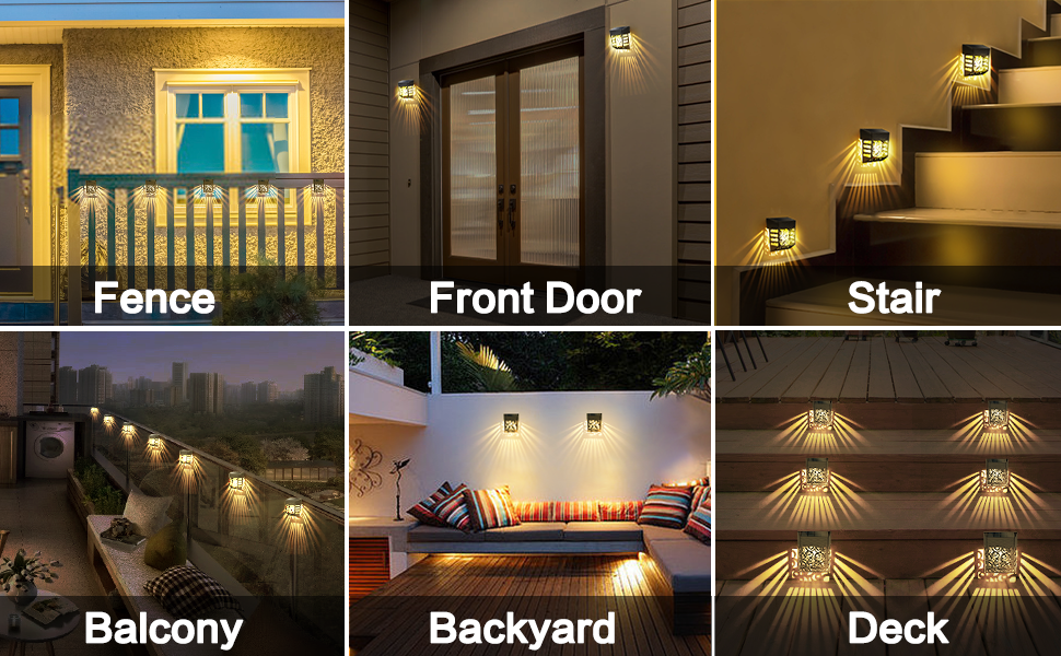 solar fence light