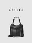 Leather Palladium Tone Gucci Tote Mini Classic Silhouettes