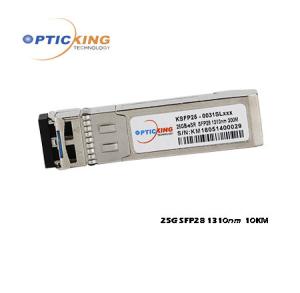 China 1310nm 10km 25G SFP28 Duplex LC Fiber Optical Module wholesale