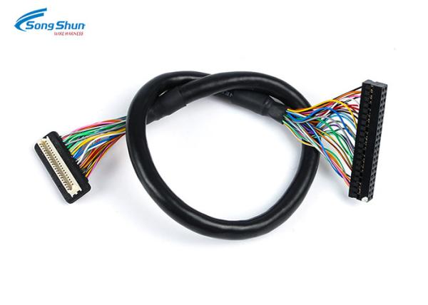 40Pin LVDS Cable Assembly 31Pin Dupont 2.0mm Bare Copper Conductor High Speed