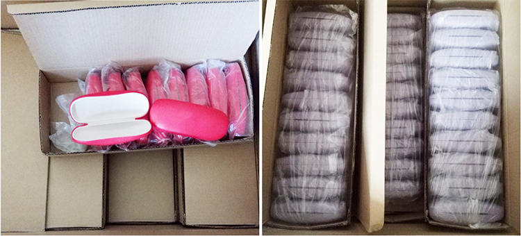 Customization Optical Glasses Case PU Leather Glasses Case 174*65*37mm