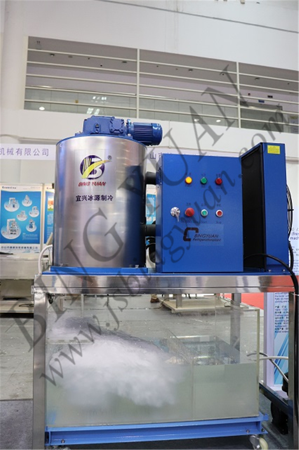 R404A 220V 3000KG Flake Ice Maker Machine , Seawater Flake Ice Machine