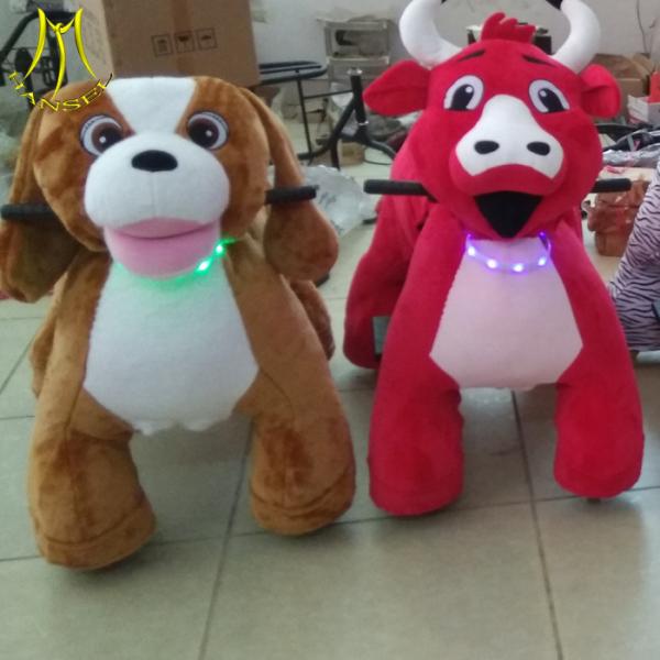 Hansel electric children walking stuffed animals coin operated ride on toys