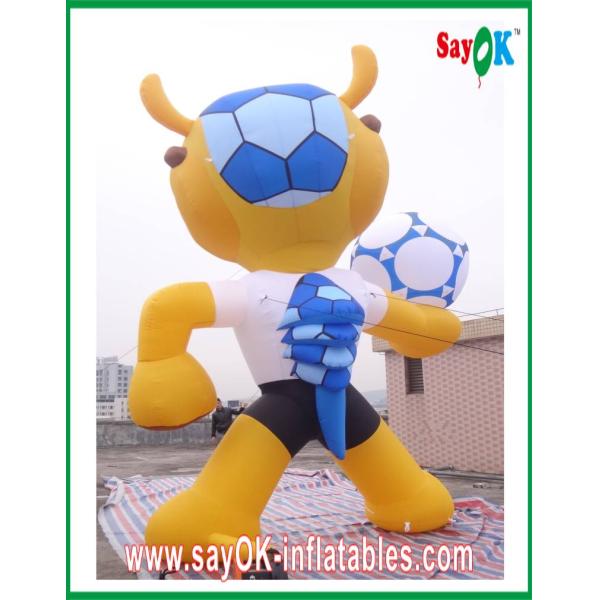 Sport Games Inflatable Cartoon Characters H3 - 8m PVC Colorful Mascot Cartoon Characters For Birthday Parties