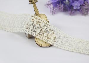 China Eco Friendly Embroidered Lace Trim With Cotton Lace Nylon Tulle For Dress wholesale