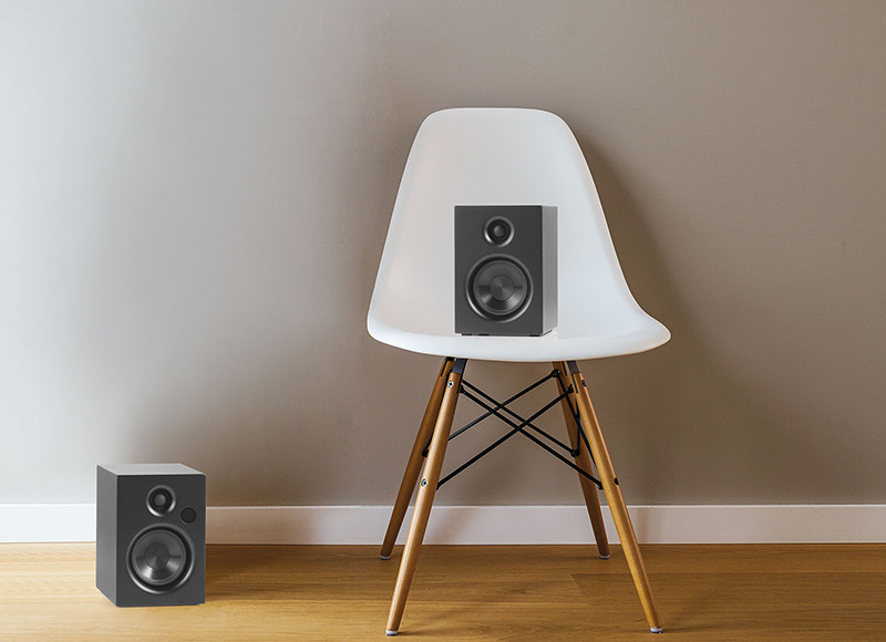 Bookshelf 100W Active Speakers Bluetooth 5.0 With AptX HD Optical Input Powered speaker
