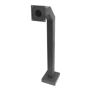 China Square 42&quot; Gooseneck Pedestal Metal Fab Products Black Powder Coated wholesale