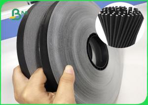 China 60gr All Black Paper Food Grade Ink In Rolls For Paper Straws Unbleached No Harm wholesale