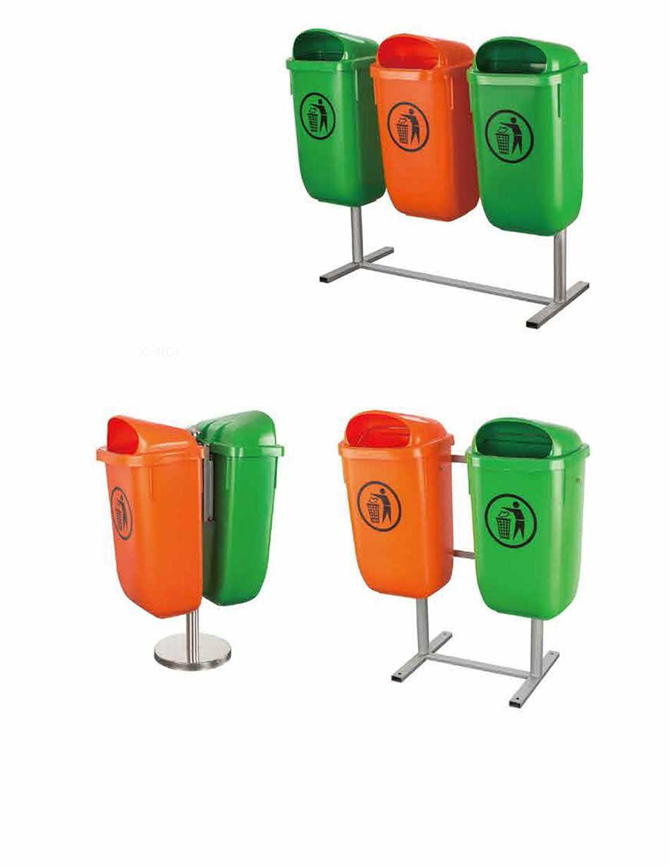 Outdoor Wall Type Environmental protection Polypropylene Cleaning Bin Wall Mounted Waste Bins Dustbin