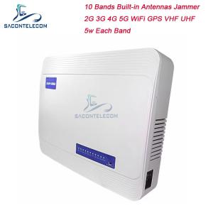China AC220V 60m 5G Signal Jammer Blocker 10 Bands Hidden Antennas wholesale