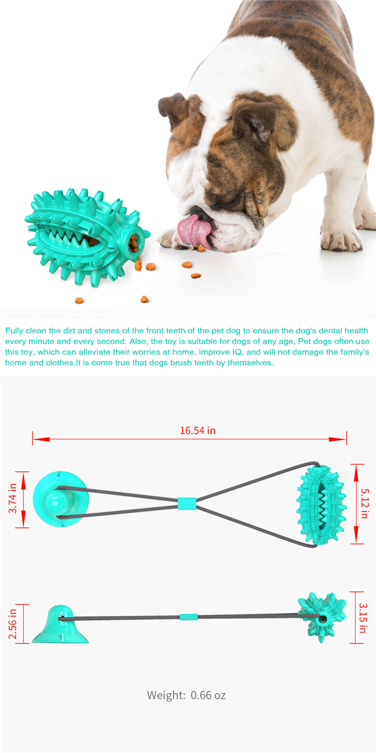 Teeth Cleaning TPR Dog Toothbrush Toys With Elastic Interactive Toys Pet Products