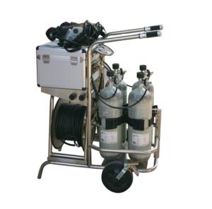 China Trolley Mounted Long Tube Air Breathing Apparatus Movable Air Supply wholesale