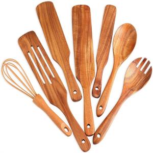 China Scratchfree Wooden Kitchen Utensil Set , Moisturefree bamboo wooden spoon set wholesale