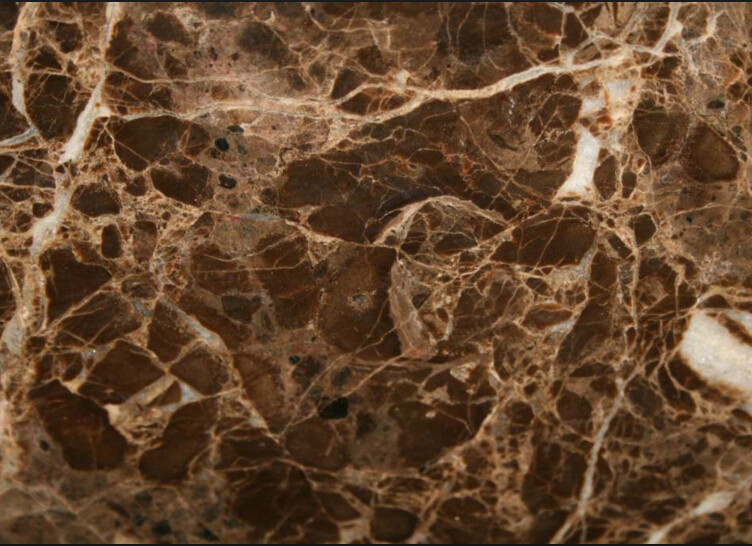 Marron Emperador Dark Marble Stone Slab , Granite Bathroom Tiles For Floor And Wall