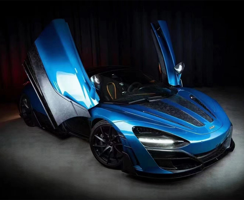 For McLaren 720s Dry Carbon Fiber Body Kit 720s Upgraded MSY-style Carbon Fiber Front and Rear Bumper Spoiler Widebody Kit
