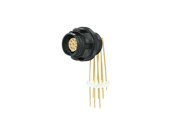 Fischer Panel Receptacle Elbow PCB Contacts
