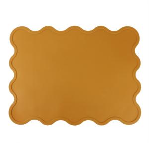 China Non-slip Food Grade Kids Silicone Placemat Irregular Shape For Baby Feeding table mat wholesale