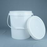 15kg Paint Round Plastic Packaging Container With Lid And Handle