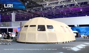 China Panoramic Ellipse Campsite Glamping Hotel Tent All Timber Frame wholesale