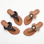 BS162 588-1 Flip-On Beach Shoes Slippers New Summer Fashion Outer Wearing