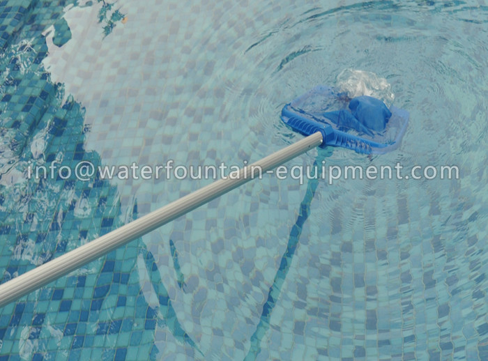 In Ground Swimming Pool Leaf Net Skimmer , Chemical Resistant Pool Leaf Rake