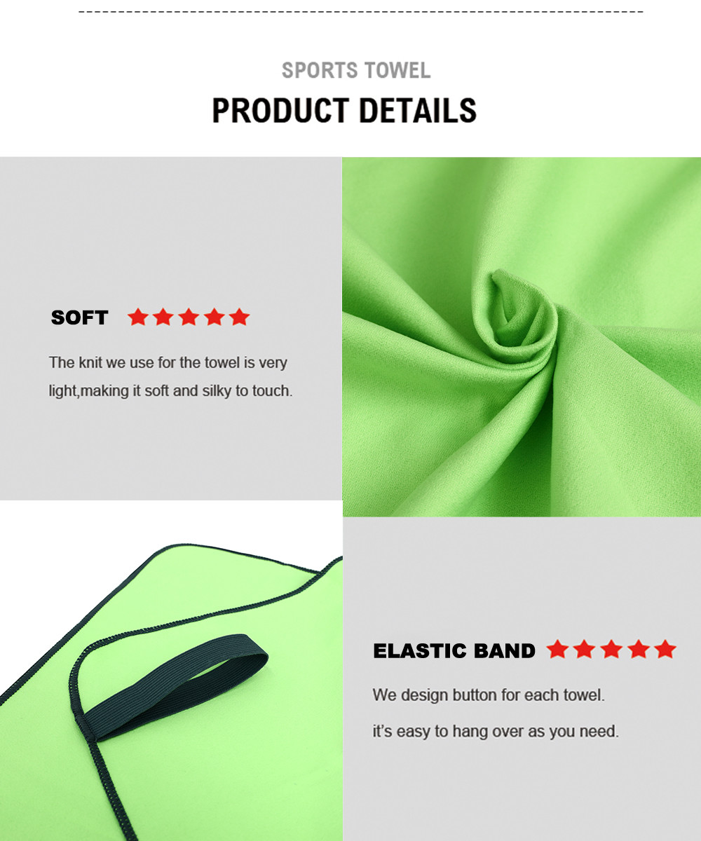 Custom Size Suede Quick Dry Beach Suede Sweat Rally Gym Sports Towel For Gym With Logo