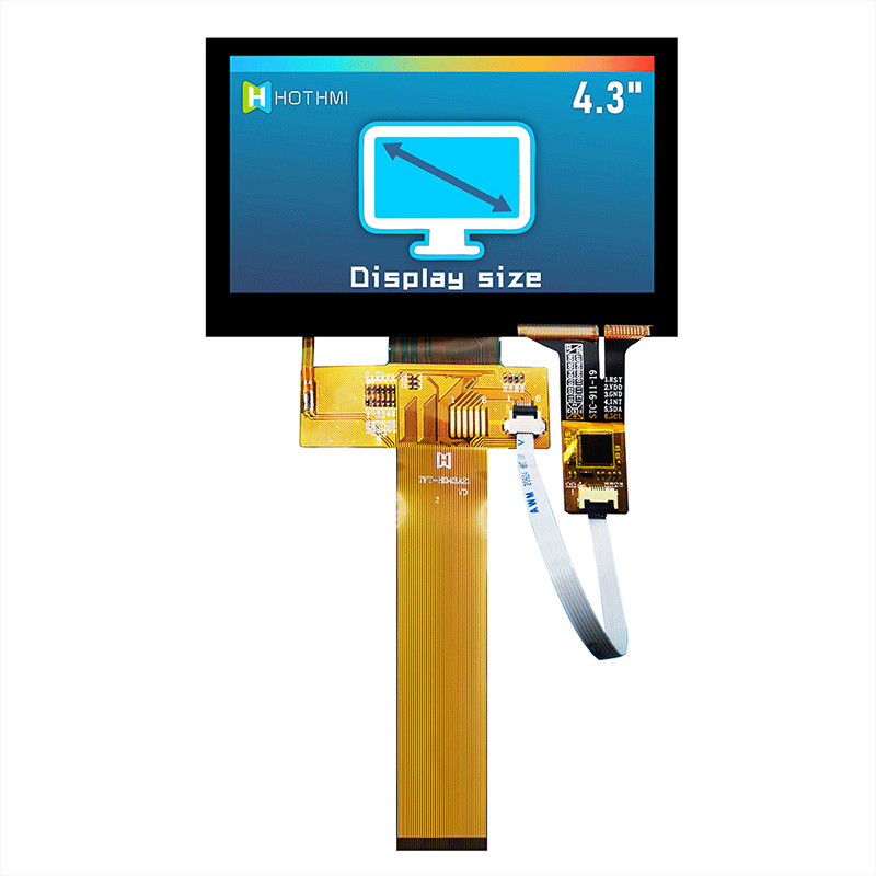 4.3 Inch 480x272 Pcap Monitor Sunlight Readable TFT LCD Display Module