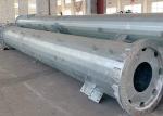 35 Meters hot dip galvanized tubular steel pole high mast lighting tower