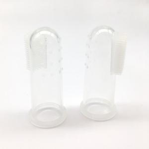 China Cleaning Supplies Infant Toothbrush Dental Hygiene Food Grade Silicone Gum Massager Teether Brush for Babies Toddlers wholesale