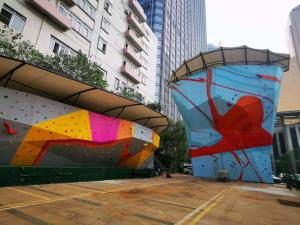China Training Gym Climbing Wall Bouders Outdoor Galvanizing Steel For Adult wholesale