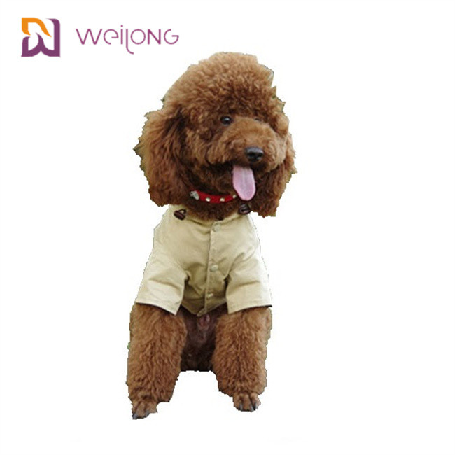 Spring Cat Wind Pet Coat Snaps Opening Cotton Twill Dog Trench Coat