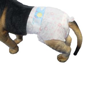 China 100% Cotton Super Absorbent Disposable Pet Diapers Elastic Waist Female Dog Diaper wholesale