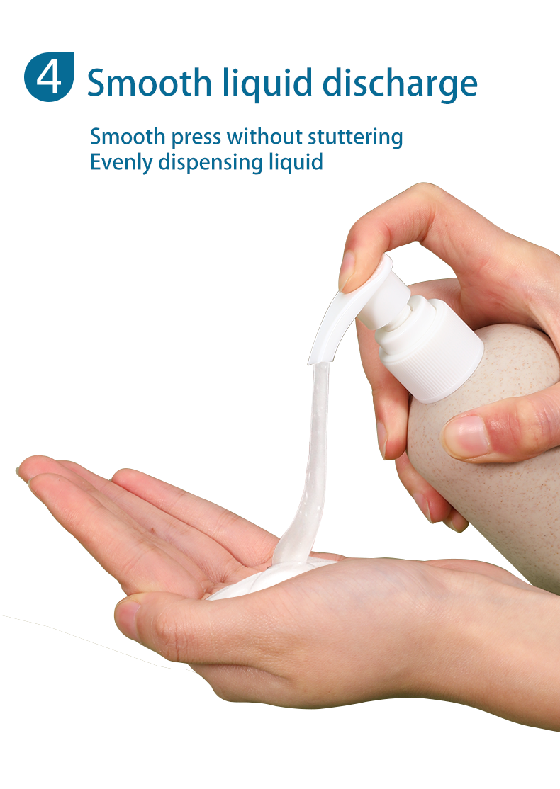 Biodegradable Wheat Straw Body Lotion Shower Gel Shampoo Bottle for Cosmetic Industry