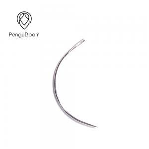 China Stainless Steel Curved Sewing Needle , C Type Wig Sewing Needle on sale