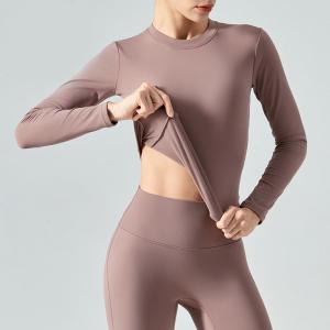 China Winter Skin Friendly Plush Thickened Horse Riding Tops Warm Sports Long Sleeved wholesale