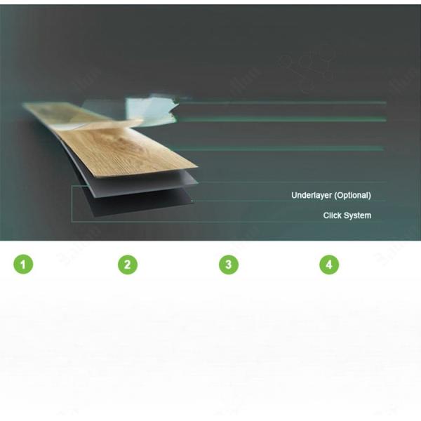 Waterproof Anti-slip Luxury PVC Vinyl LVT Flooring Click SPC 4mm 5mm 6mm Tile Flooring