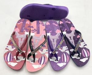 China Summer Unisex Wholesale Women Beach PVC Printed Custom Flip Flops wholesale