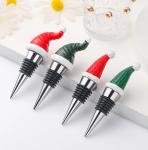 Custom Metal Wine Stoppers Silicone Rubber Christmas Wine Bottle Stopper