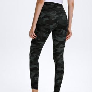 China High Waisted Non See Through Camo Yoga Leggings pants Breathable Size S - 2XL wholesale