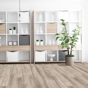 China 5mm Faux Wood Grain Flooring Cork Backed Interlocking SPC Luxury Vinyl Plank wholesale